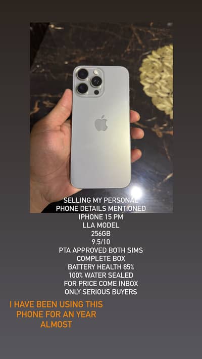 IPHONE 15 PRO MAX 256GB