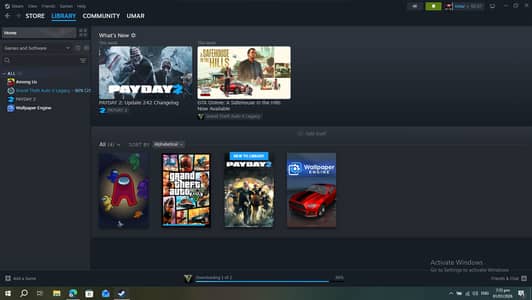 Gta v , Hogward Lagacy , Amoung us ,payday , Wallpaper Engine