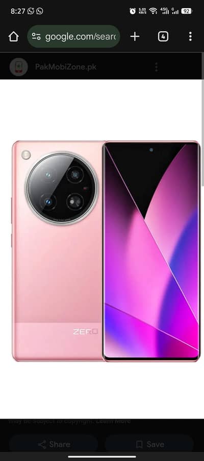 infinix zero 40  8+8 256