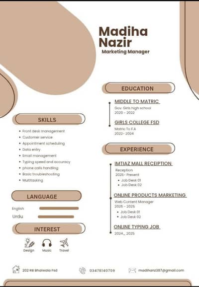 assalamualaikum mujhe job ki zrort he koi contact me whatsp03478140709