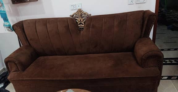 King Size Velvet Sofa – Crafted from Premium Tali Wood