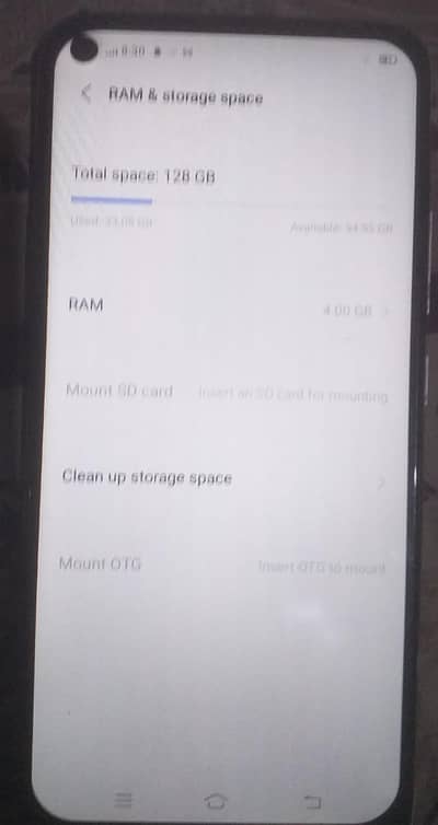 vivo 1938 Model without Box and charger 4gb Ram 128gb Memory