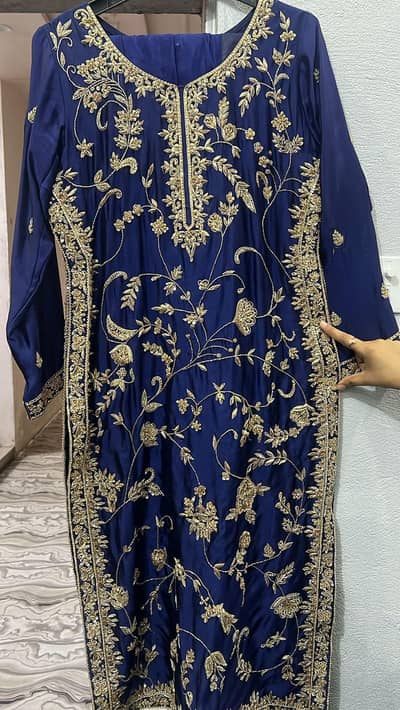 hand made work embroidery dress