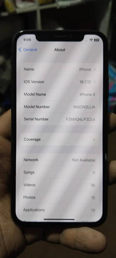 iphone x 10/10 condition non pta