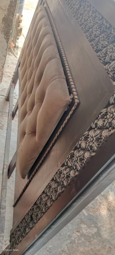 King Size Bed Set with 2 Side Tables and 1 Dressing Table