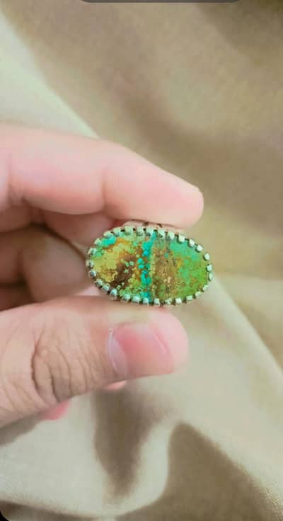 Feroza Stone  Original with Chandi ring