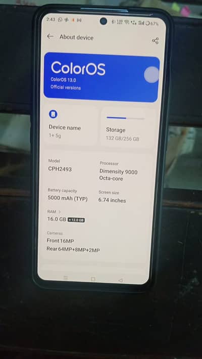 OnePlus Nord 3 5G (16GB/256GB) -  - Urgent Sale