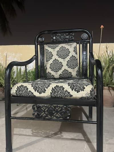 5 seater rod iron sofa with foam