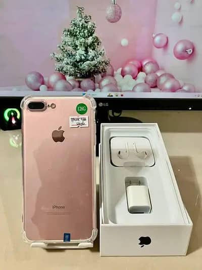 iPhone 7 plus 128gb with complete box whatsapp number 03229399419