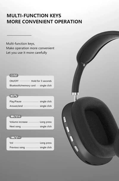 P9 wireless headphones