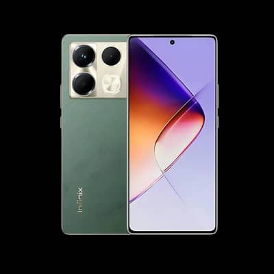 infinix note 40 8gb 256gb complete box 45w charge green color