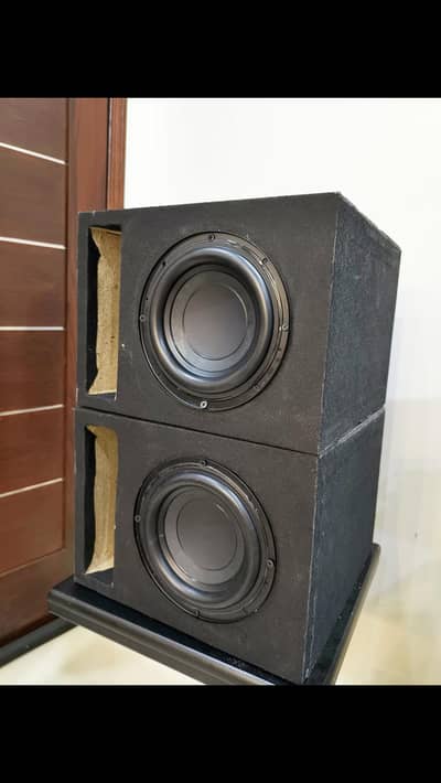 2pcs LG 7" Subwoofers with boxes car bass tubes no amplifier