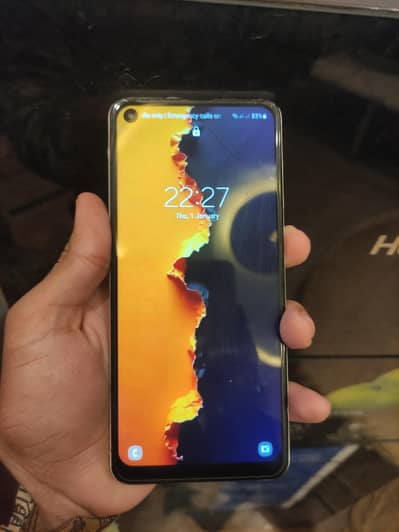 Samsung a21s with box Glass crack
