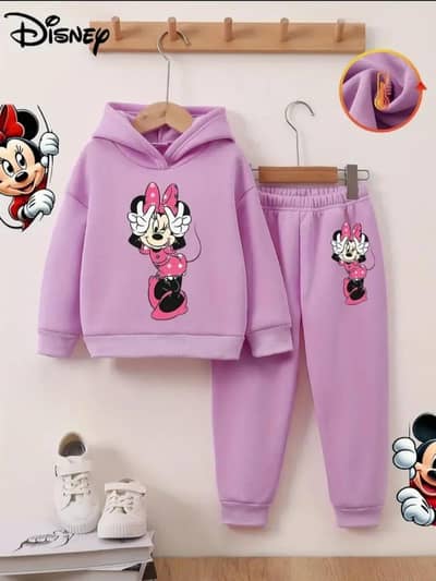  Soft Winter Fleece 2PC Suit for Girls - Garam aur Aramdeh 