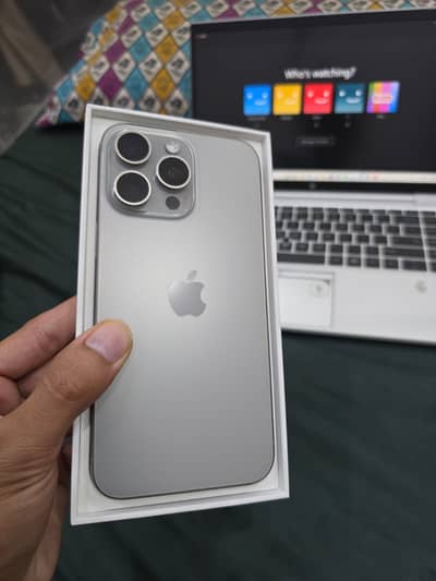 Iphone 15 pro max JV 256GB 10/10 natural titanium