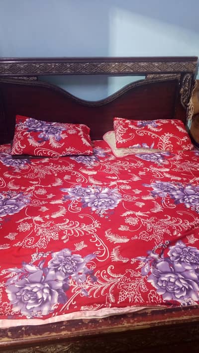 king size bed with metars