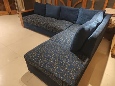 slightly used corner sofa