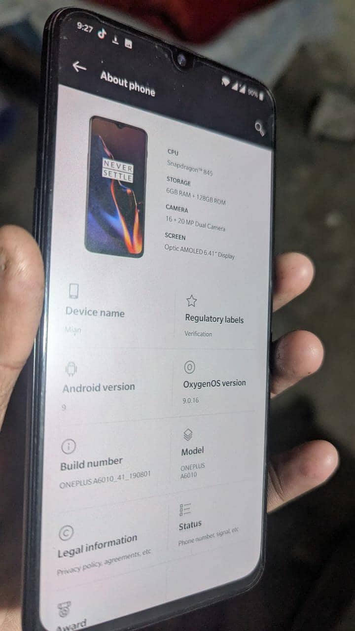 OnePlus 6t 2