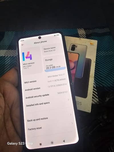 Redmi Note 10s New condition 8GB 128GB seald 100% Complete saman