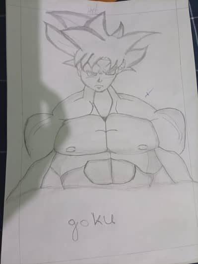 Handmade Goku Pencil Sketch | Anime Drawing
