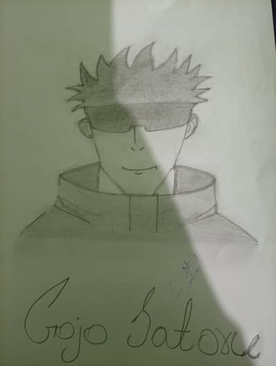 Handmade Gogo Satorue Pencil Sketch | Anime Drawing