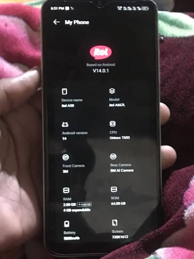 Itel a50 exchange