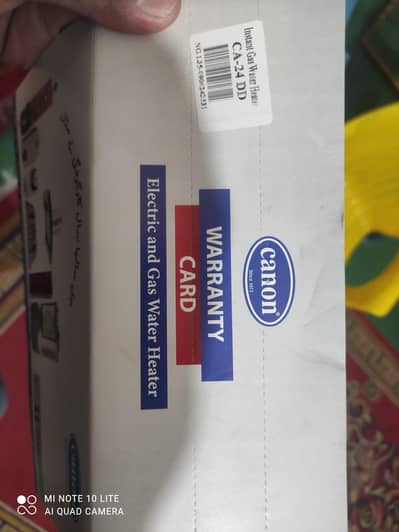 3 months used Canon instant geyser 12 litter