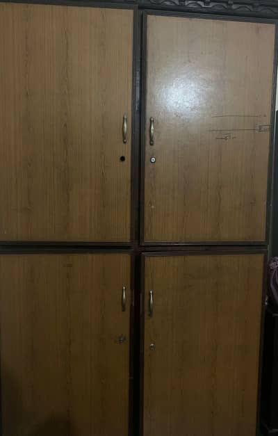 wooden wardrobe