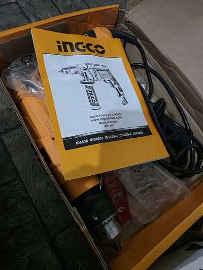 Boxed packed as new. Never used. Impact drill,Purchased from INGCO.