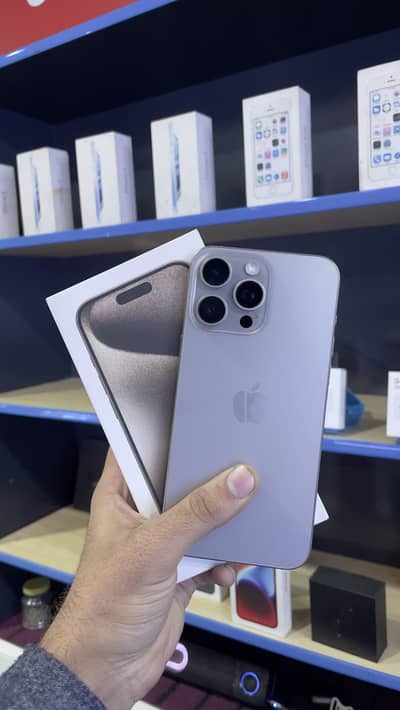 iPhone 15 pro max dual physical sim PTA APPROVED with box