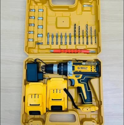 Powerful, Rechargeable Electric Drill Machine with All Accessories