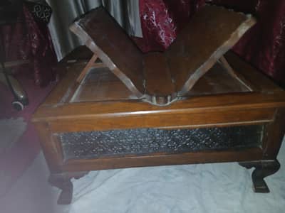 wooden cabinet + rail