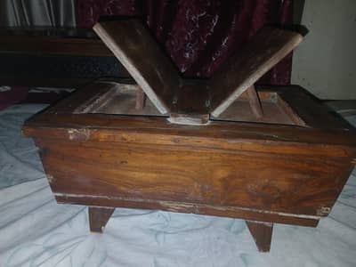 wooden rail + cabinet