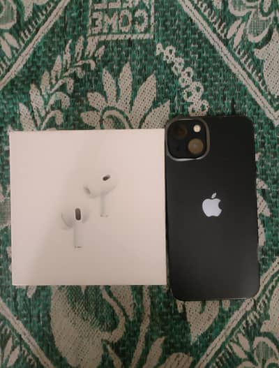 I phone 13 (100 percent battery health) with free airpods, Sheet