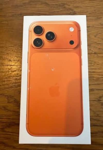 iPhone 17 Pro Max BoX Pack Non Active 256 gb Cosmic Orange