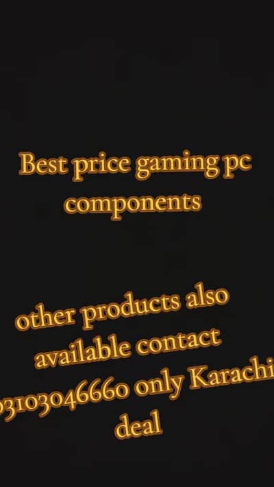 selling used gaming components------karachi  read description first