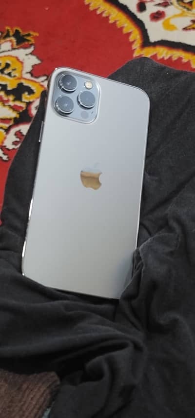 I phone 12 pro max official PTA approved 128 gb gray colr