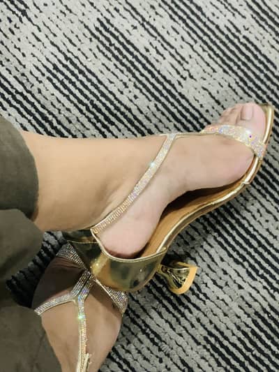 Golden heels