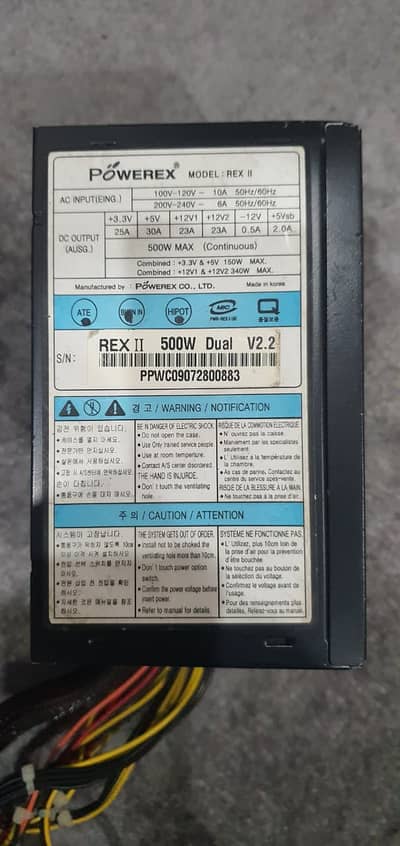 Power Supply 500W PowerxPower Supply 500W Powerx