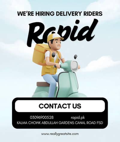DELIVERY RIDER NEEDED