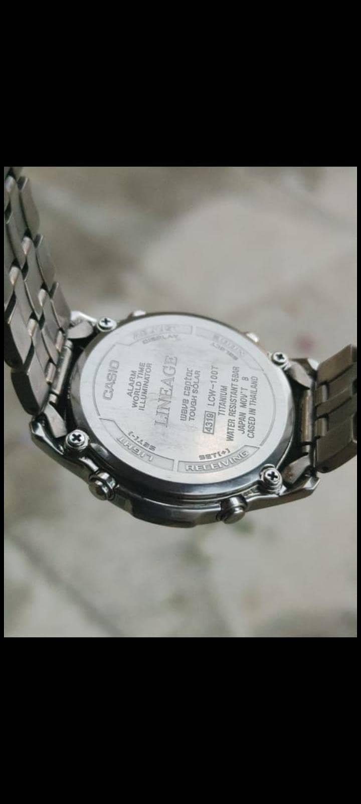 Casio watch titanium 1