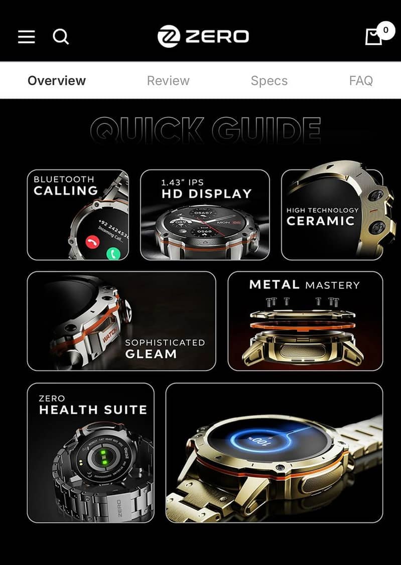 Zero Revolt Smart Watch for sale - Watches - 1109978885