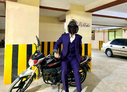 Hi speed Alpha 100 2018 karachi no Self start Alloy rim 100cc bike 110