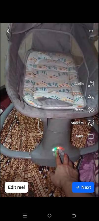 Electric Baby Swing / Cot  with Bluetooth (Monstella)