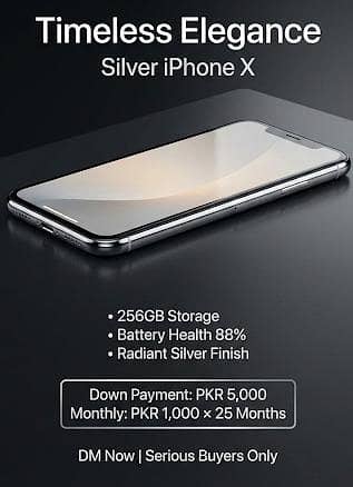 Installment plan 5000 down payment 1500 X 24 cash on delivery