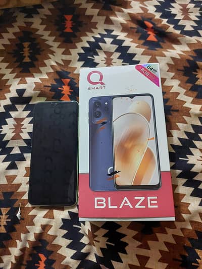 urgent sale Q mobile blaze only one season used all accesries box pack