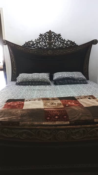 King Size Bed Shesham Solid Wood