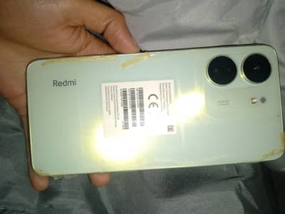 redmi 13c with chargr  10by1by0 conditions  6+6 ram 128 memory