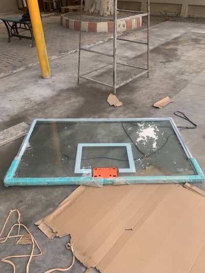 Basketball fixing Ground pole