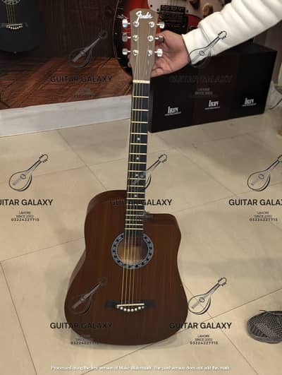 Fender 40'' Guitar | Brown Guitar Acoustic | Medium Guitar Premium